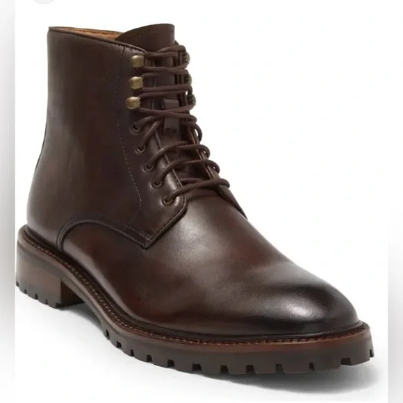 Curatore Leather Boot in Brown Size 13 New Kate Mid Boot In Brown Leather – Larroude main image 2